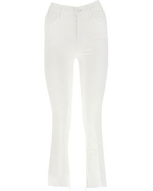 Mother The Hustler Frayed Jeans - White