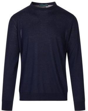 Kiton Long-Sleeved Pullover - Blue
