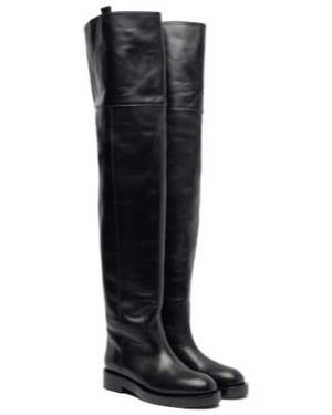 Paris Texas Soft Versatile Minimalist Tall Boots - Black