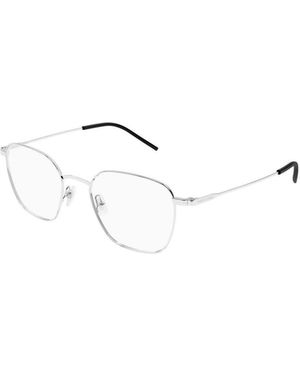 Saint Laurent Geometric Glasses - Natural