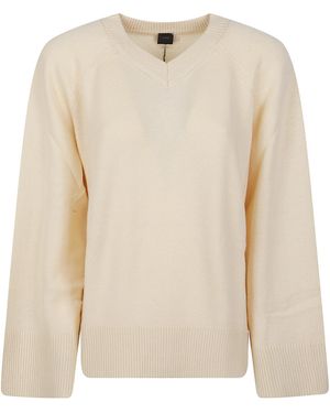 Pinko Long-Sleeved Sweater - Natural
