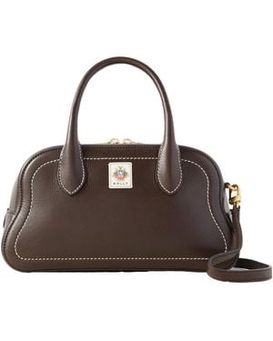 Bally Unda Appliquéd Leather Tote - Brown