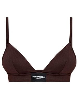 DSquared² Logo Bra - Brown