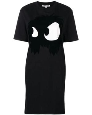 McQ Eye Print Dress - Black