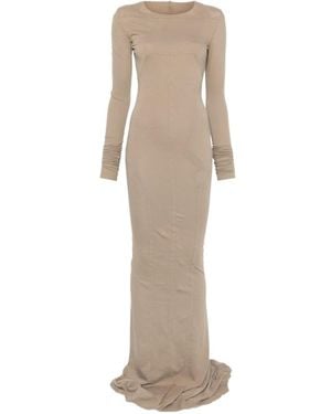 Rick Owens Long Sleeve Dress - Natural