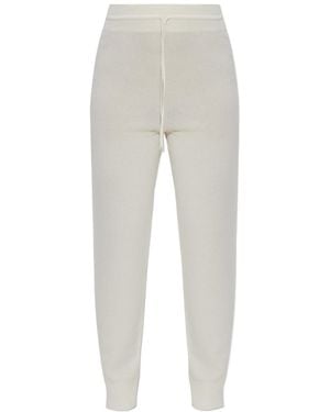 Fabiana Filippi Tapered Drawstring Knitted Jogging Trousers - Grey