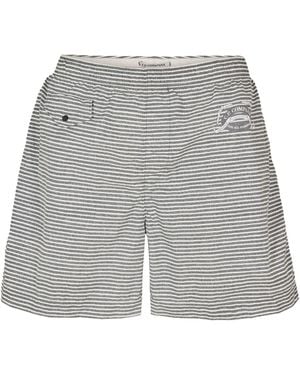 C.P. Company Striped Casual Shorts - Grey