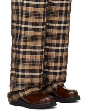 Nanushka Check-Print Straight-Leg Pants - Multicolor
