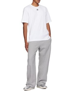 Marine Serre Moon Embroidered Crewneck T-Shirt - Grey