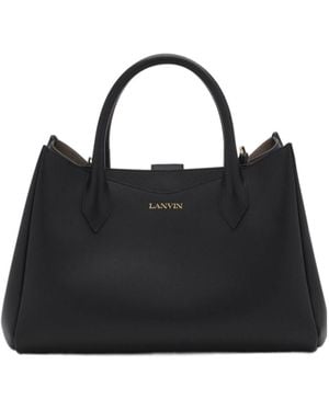 Lanvin Double Handle Shoulder Bag - Black