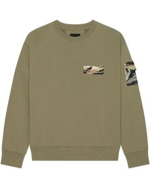 Givenchy Camo Patch Crewneck Sweatshirt - Green