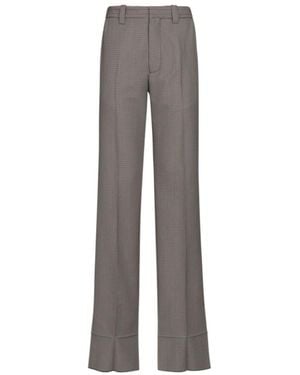 Marni Houndstooth Checked Trousers - Grey