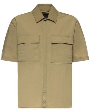Herno Laminar Short-Sleeve Utility Shirt - Green