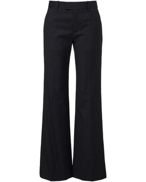 Nili Lotan Bethany Striped Flared Pants - Black
