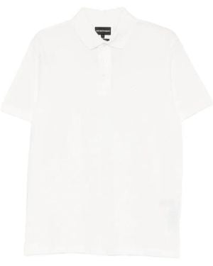 Emporio Armani Short-Sleeve Polo Shirt - White