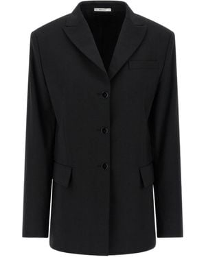 Nensi Dojaka Belted Blazer Jacket - Black