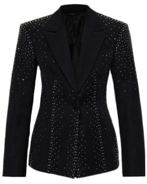 The Attico The Embellished Blazer - Black