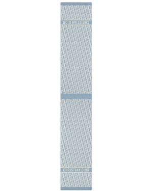 Dior Alps Oblique Scarf - Blue