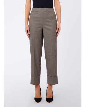 Liu Jo Houndstooth Pants - Brown