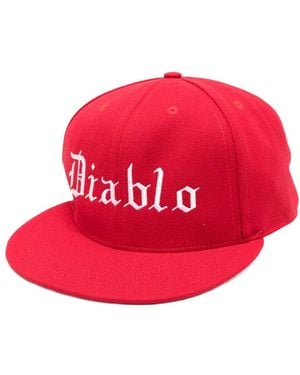 Willy Chavarria Diablo Logo Snapback Hat - Red