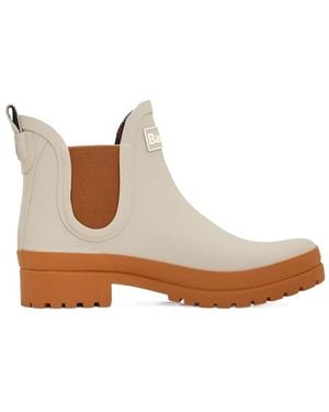 Barbour Round-Toe Rain Boots - Brown
