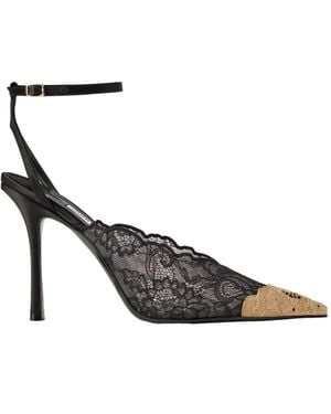 Jimmy Choo Satin-Trimmed Lace Pumps - Multicolor