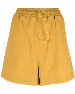 Moncler Elasticated-Waistband Shorts - Yellow