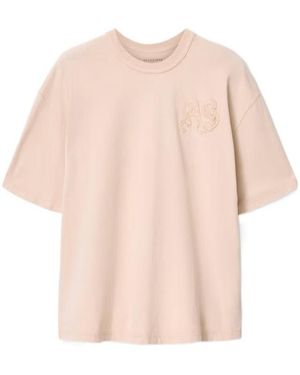 AllSaints Insignia Short Sleeve Cotton T-Shirt - Pink
