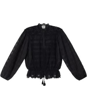 Isabel Marant Isabel Marant Polly Floral Lace Blouse - Blue