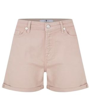 7 For All Mankind Boy Shorts - Natural