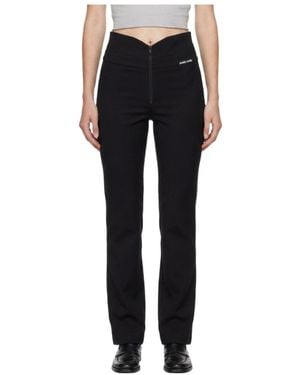 Marissa Chiara Zipper Casual Trousers - Black