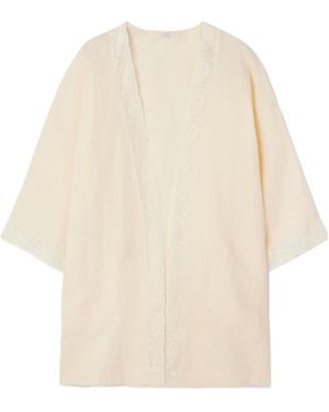 Eres Linen Top - White