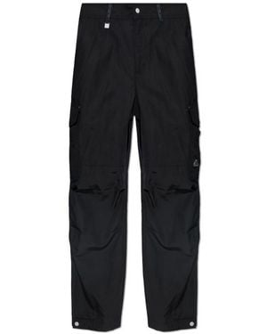 Moose Knuckles Logo Plaque Cargo Trousers - Black