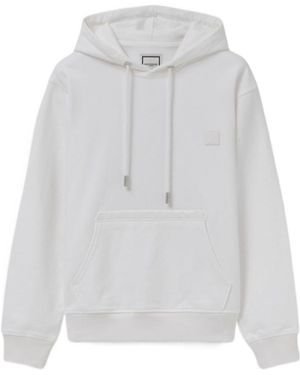 WOOYOUNGMI Hooded Printed Sweatshirt - Gray