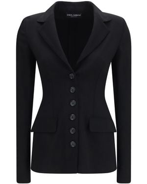 Dolce & Gabbana Single-Breasted Jacket - Black