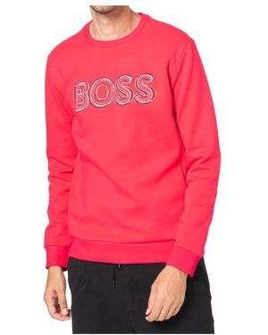 BOSS Round-Necked Logo Sweater - Pink