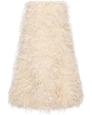 Moncler X Jil Sander Textured Midi Skirt - Natural