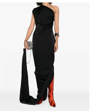 Vivienne Westwood One-Shoulder Draped Maxi Dress - Black