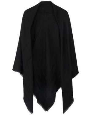 Elisabetta Franchi Wool Scarf - Black