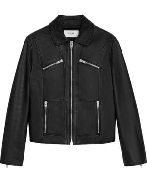 Celine Straight Blouson Jacket - Black