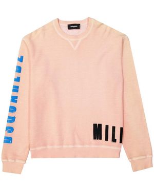 DSquared² Logo-Print Sweatshirt - Pink