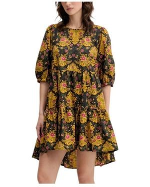 FARM Rio Floral Mini Dress - Yellow