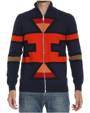 Iceberg Pastel Long-Sleeved Casual Jacket - Blue