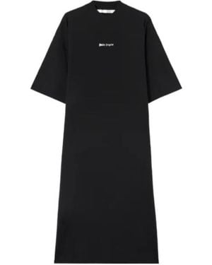 Palm Angels Milan La Maxi T-Shirt Dress - Black