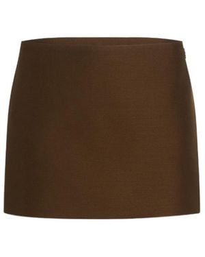 KHAITE Jett Skirt - Brown