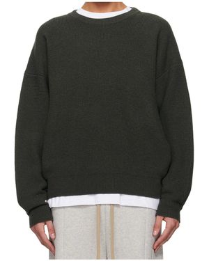 Fear Of God Ribbed-Knit Crewneck Jumper - Black