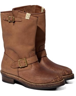 Visvim Buckled High-Top Boots - Brown