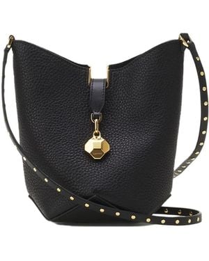 Lanvin Studded Drawstring Crossbody Bag - Black