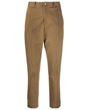 Polo Ralph Lauren Cropped Slim Fit Twill Chino Trousers - Natural