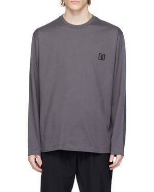 WOOYOUNGMI Embossed Long-Sleeved T-Shirt - Grey